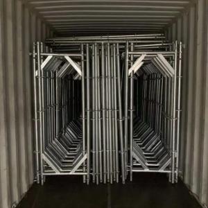 Quality High Load Capacity and Powder Coated Frame System Scaffolding for Customized Projects for sale
