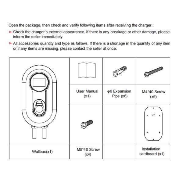 Ev Wall Charger with Over / Under Voltage Protection Over Load Protection