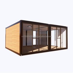 Customizable Luxury Wooden Container House Modern Design Steel Prefabricated