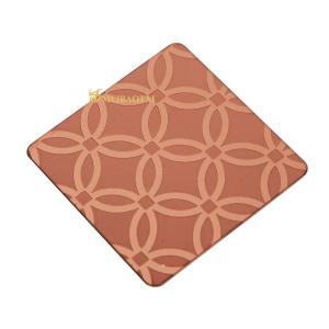 Mirror Etched Decorative Stainless Steel Sheet 4*8FT Pvd Color Coating