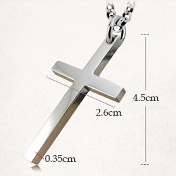 Sterling Silver Cross Pendant with 925 Silver Chain Necklace(N6030803)