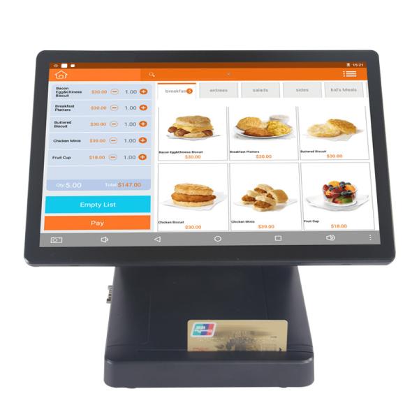 Buy Fast Food POS System Terminal Billing Machine with 58mm/80mm External Thermal Printer and Free Software at wholesale prices