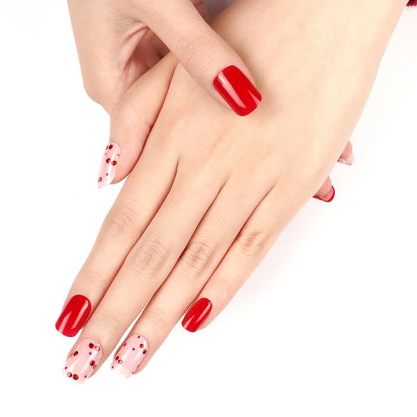 Custom Semi-cured Gel Nail Strips for Finger Nail Art Eco-friendly Nail Beauty Products