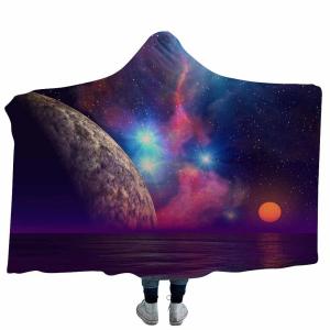 Fantasy series children's adult hooded blanket velvet fabric rectangular hand