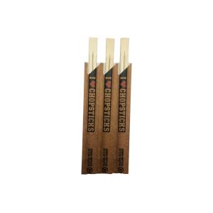 Eco Friendly Nature 21cm Twins Disposable Bamboo Chopsticks With Sleeve
