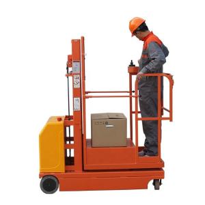300kg Load Electric Powered Order Picker Lift 3 Meter Man Up Order Picker