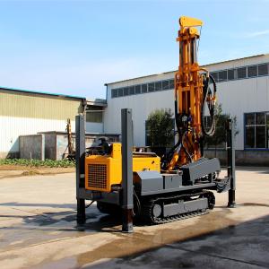 Commercial Water Well Hydraulic Crawler Drilling Rig With Adjustable Velocity
