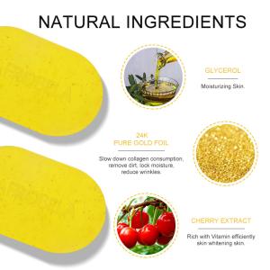 135g Glutathione 24k Gold Soap For Face Whitening Lighting