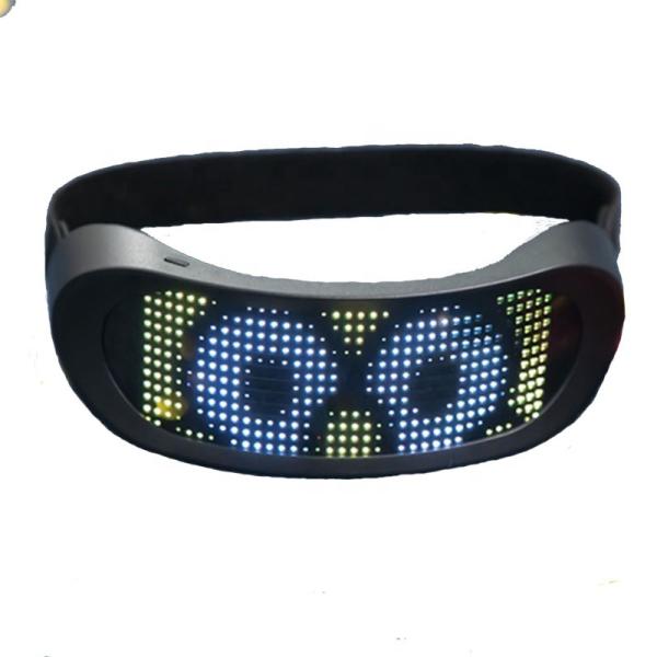 Buy APP Control Programmable Led Glasses Customizable Patterns USB Charging at wholesale prices