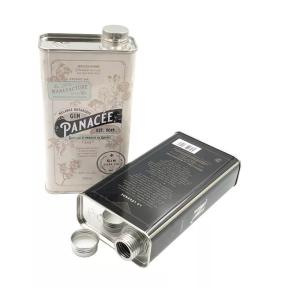 Rectangular Stainless Steel Vodka Can Wine Bottle Alcohol Container Spirits