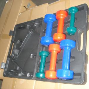 Neoprene Fitness Equipment Dumbbells Customized Logo With Carry Case