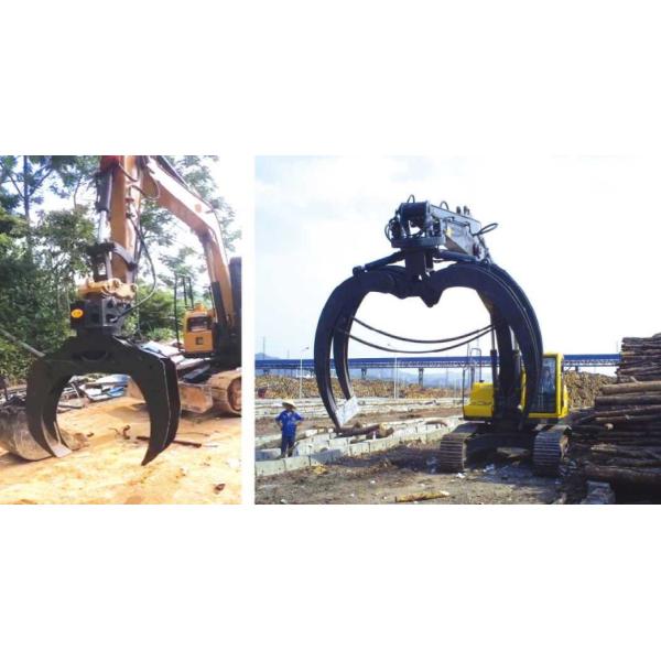 Volvo EC120 EC140 JCB SUNWARD Excavator Grab Grapple Hydraulic Clamp 360° Rotating