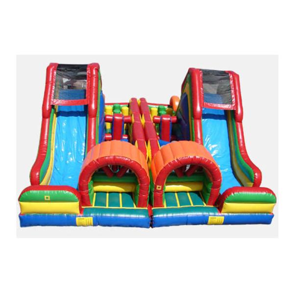 High Durability Inflatable Obstacle Course With Slide / Tunnel / Bouncer
