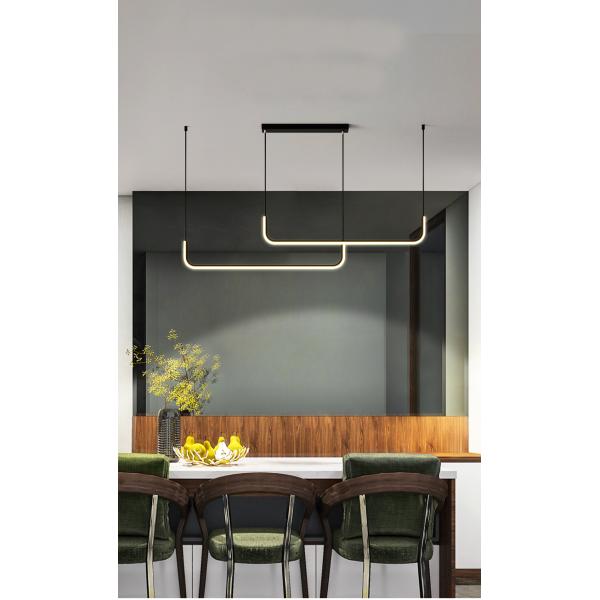 Modern Kitchen Island Chandelier Living Room Black minimalist designer Chandelier (WH-MI-398)