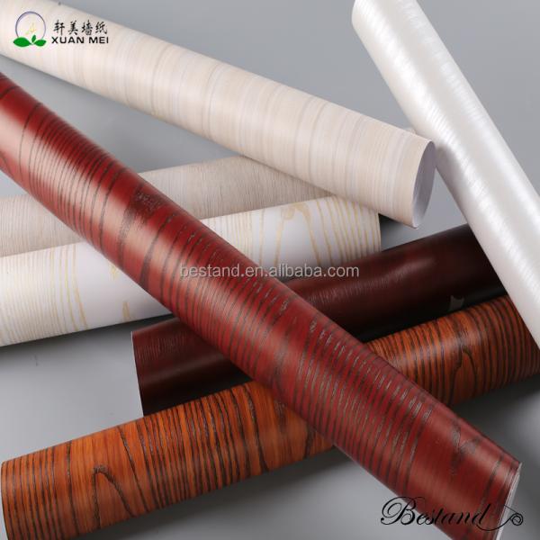 Self-Adhesive Removable Wood Peel and Stick Wallpaper Decorative Wall Covering Vintage Wood Panel Interior Film for Walls