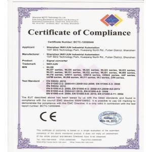 Shenzhen WAYJUN Industrial Automation Certifications