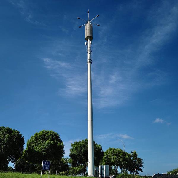 Customizable Height and Wind Design for Telecommunication Post with Steel Pole