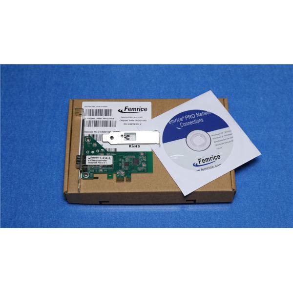 Buy Femrice 1Gbps I210 Chipset 1 Port Fiber Optic Network Interface Card Compatible Whole Duplex and Half Duplex PC Card at wholesale prices