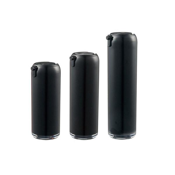 Buy OEM 50ml Black Acrylic Cosmetic Bottles hot stamping at wholesale prices