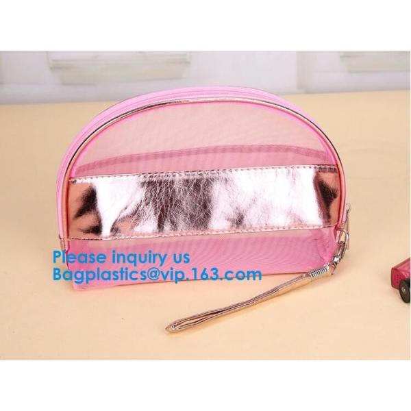Promotion Mesh Cosmetic Bag 6 Color Makeup Bag New Women's cosmetics Travel cosmetic bag