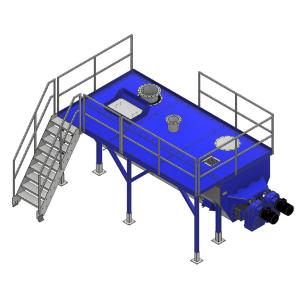 Quality Carbon Steel 6.5m3 2*4kw Animal Rendering Plants for sale