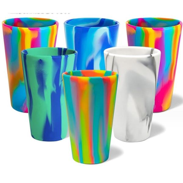 600ml Unbreakable Silicone Pint Glass Reusable and Travel-Friendly for Wine