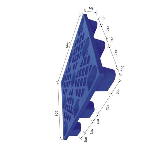 Buy 1000X800 Warehouse Plastic Pallet HDPE Polyethylene 400Kg Dynamic at wholesale prices