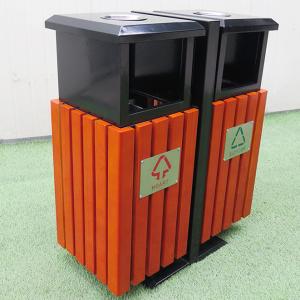 PS Wood 120L 240L 2 In 1 Waste Recycle Bin