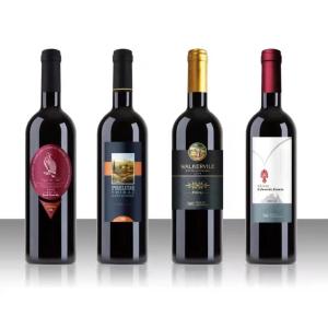 Black Printed Wine Labels Stickers Christmas Bottles Aluminum Bottle Metal