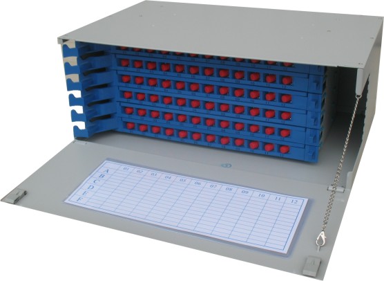 FC,SC,ST,LC optinal 12 Cores, 24 Cores, 36 Cores Rack-mount Fiber ODF 49 x 30