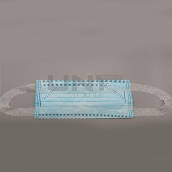 High production capacity three layers white disposable protective face mask with