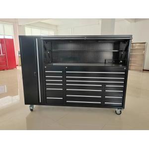 72 Inch Tool Cabinet with Work Bench and Wheels Functional Tool Storage Solution
