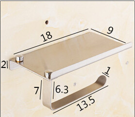 Stainless Steel Toilet Holder With Shell