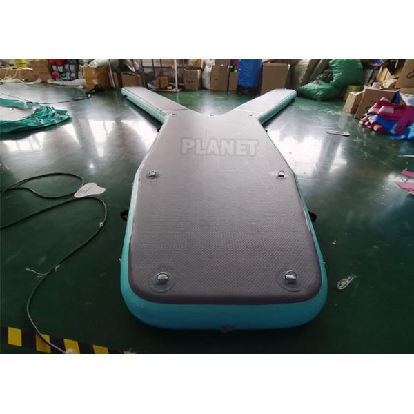 Customized Drop Stitch Y Shape Pontoon Boat Platform For Parking