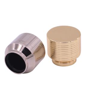 Screw Cap Electroplate Zamac Metal Fea15 Perfume Bottle Cap
