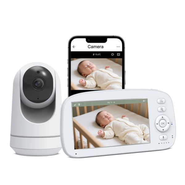Wi-Fi Baby Monitor with Mobile App Support Eco Mode and 1-Year Warranty for