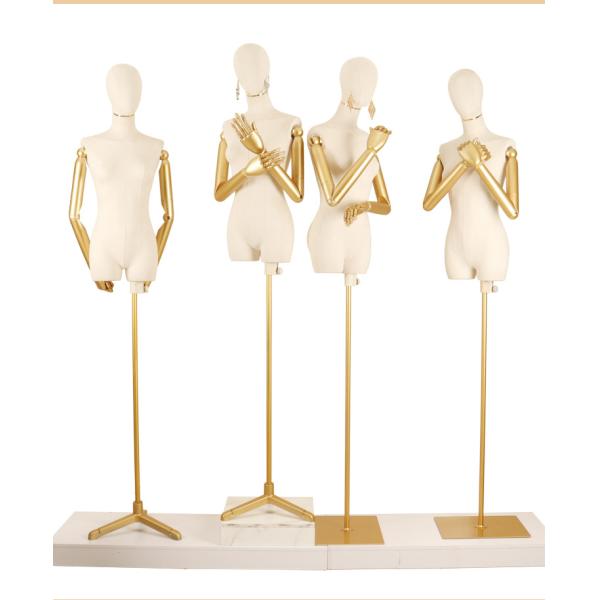 Customized Kids Display Mannequins foam Half Body Boy Mannequin Factory