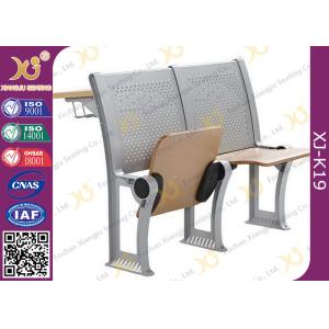 Lecture Hall Attached College Classroom Furniture MultiLayer Folding Type
