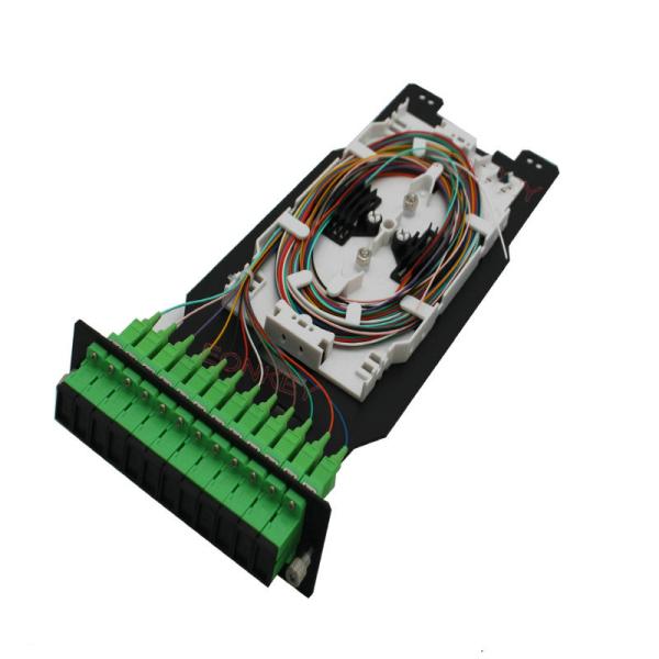 4U 144 Fiber Optical Distribution Box SC LC Connector With 12 Sub Unit Splicing Tray
