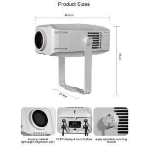 400W Power IP65 Advertising Logo Projector Pattern Projection Lamp Customized