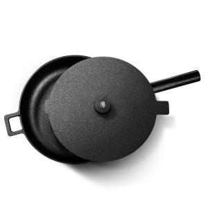 OEM Lightweight Cast Iron Skillet Frying Pan 6.5cm Height 2.1kg Smoke Free With