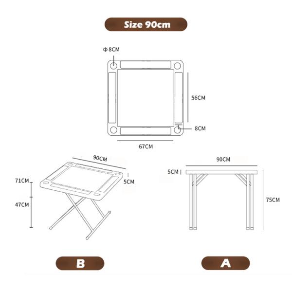 Customizable Logo 4-Player Poker Card Mahjong Table for Outdoor and Indoor Activities