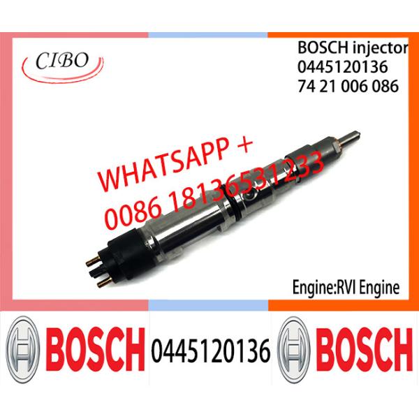 BOSCH 0445120136 7421006086 Neutral Fuel Injector Assembly 0445120136 7421006086 For RVI