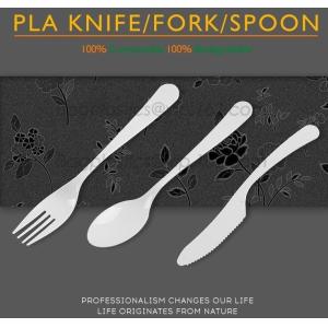 biodegradable and compostable PLA cutlery set, food cutlery set, biodegradable