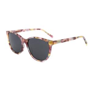 Cat Eye Round Acetate Sunglasses Colored CE With Polarized Lens