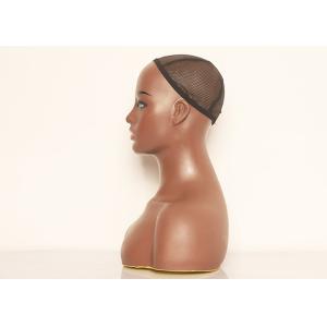 Full Bust Bald Mannequin Head With Shoulders 53cm Head Circumference