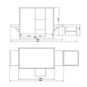 SF100100 UNIQSCAN Luggage X Ray Machine , Baggage Detection Scanner 2 Years