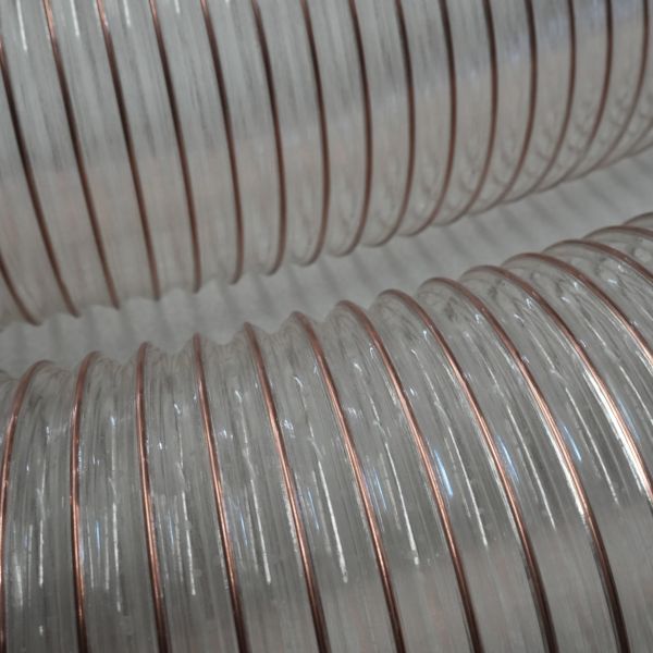 Industrial Hose for Sweeper Truck Suction Cups + With Steel Wire Inside + Assists in Absorbing Stones and Leaves