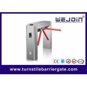 Security Entrance Tripod Turnstile Gate Electronic Fingerprint 490mm Arm Length