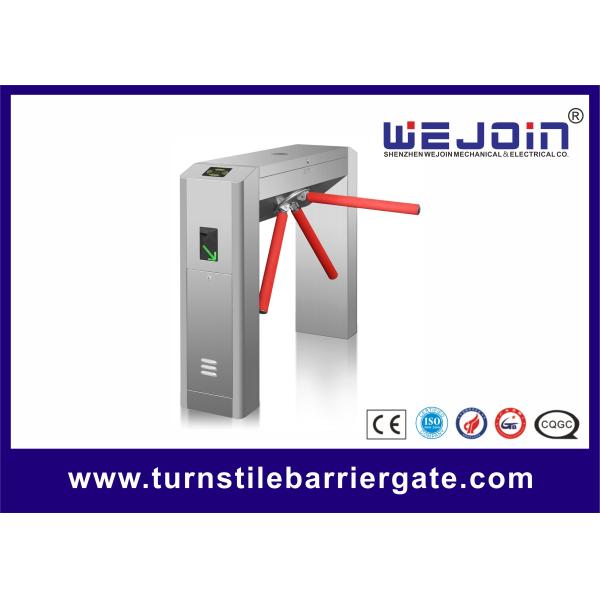 Buy Security Entrance Tripod Turnstile Gate Electronic Fingerprint 490mm Arm Length at wholesale prices
